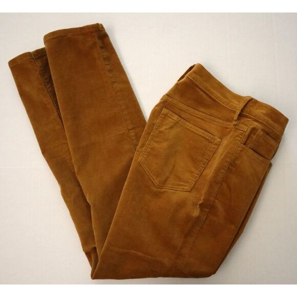 J Crew BT006 Women Sz 25 Brown Corduroy Full-Length Essential Straight Pants - Picture 10 of 10